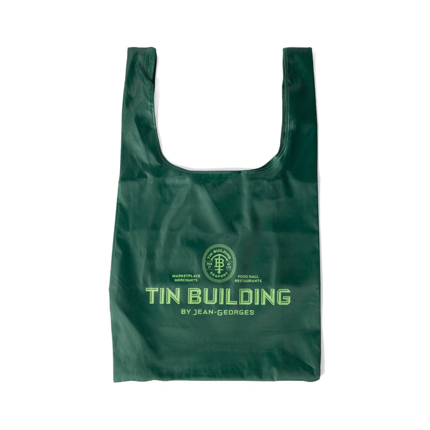 Tin Building by Jean Georges Reusable Shopping Bag Tin Building by Chef Jean Georges